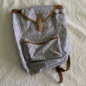 Roxy Driftwood Backpack Chevron Seaspray